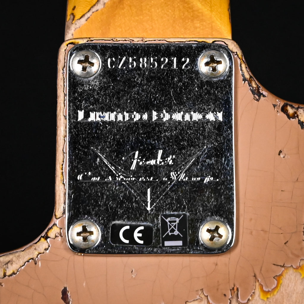 Fender Custom Shop Limited Edition '59 Stratocaster Super Heavy Relic- Aged Dirty Shell Pink/ Chocolate 3 Tone Sunburst 2025 (CZ585212)