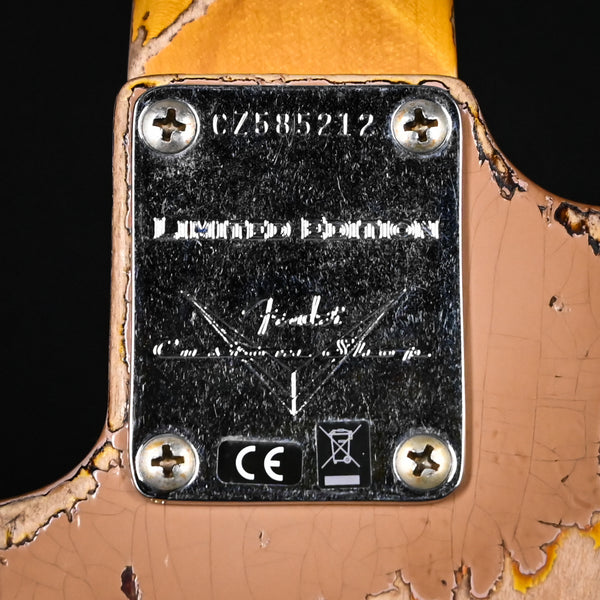 Fender Custom Shop Limited Edition '59 Stratocaster Super Heavy Relic- Aged Dirty Shell Pink/ Chocolate 3 Tone Sunburst 2025 (CZ585212)