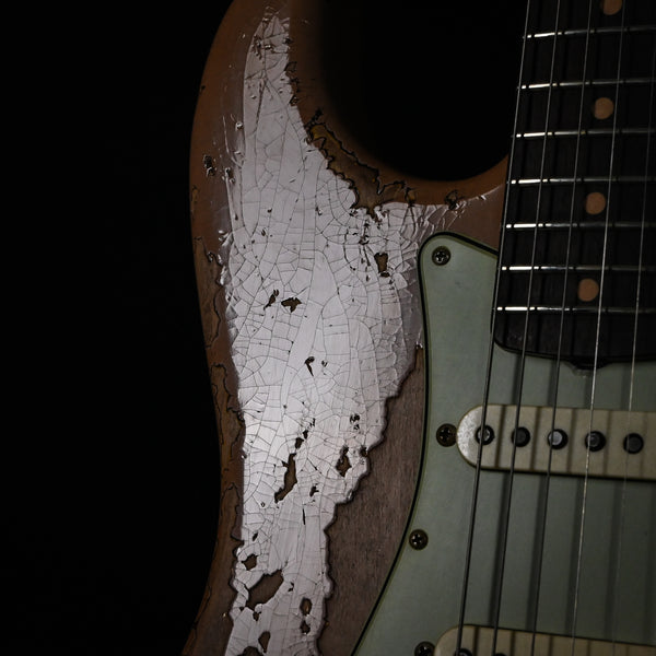 Fender Custom Shop Limited Edition '59 Stratocaster Super Heavy Relic- Aged Dirty Shell Pink/ Chocolate 3 Tone Sunburst 2025 (CZ585212)