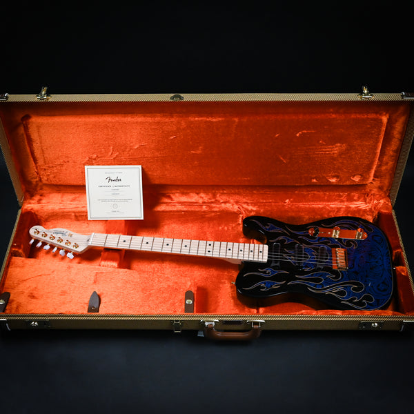 Fender James Burton Telecaster Blue Paisley Flames Maple Fingerboard (US22184078)