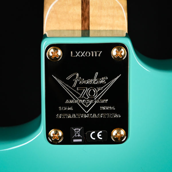 Fender Custom Shop Limited Edition 70th Anniversary Stratocaster w/ Gold Hardware NOS- Sea Foam Green 2024 (LXX0117)