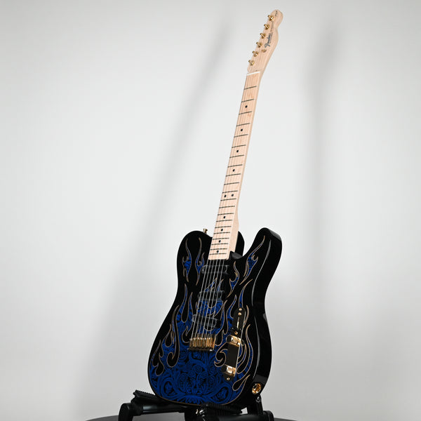 Fender James Burton Telecaster Blue Paisley Flames Maple Fingerboard (US22184078)