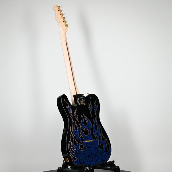 Fender James Burton Telecaster Blue Paisley Flames Maple Fingerboard (US22184078)