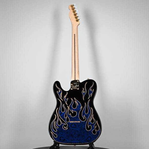 Fender James Burton Telecaster Blue Paisley Flames Maple Fingerboard (US22184078)