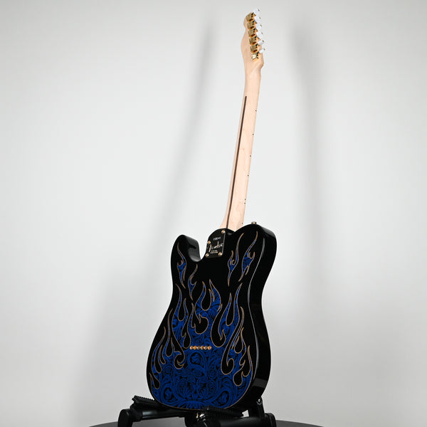 Fender James Burton Telecaster Blue Paisley Flames Maple Fingerboard (US22184078)