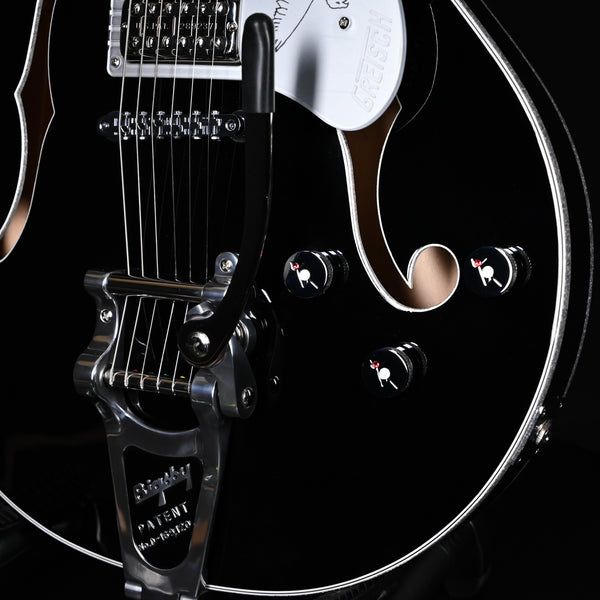 Gretsch G6636TSL Players Edition Silver Falcon Center Block Double-Cut With String-Thru Bigsby- Black (JT24072394)