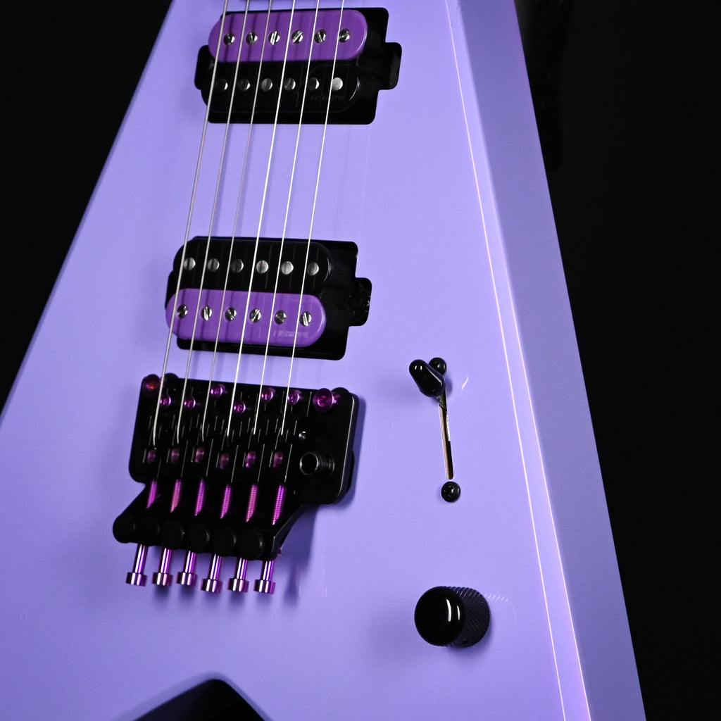 Jackson Custom Shop USA Special Edition King V w/ Floyd Rose- Lavender Ice 2026 (J11508)
