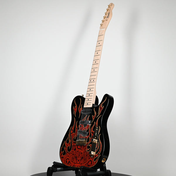 Fender James Burton Telecaster Red Paisley Flames Maple Fingerboard (US22183541)