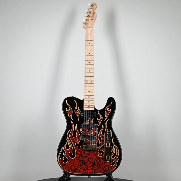 Fender James Burton Telecaster Red Paisley Flames Maple Fingerboard (US22183541)