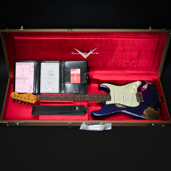 Fender Custom Shop '62 Stratocaster Heavy Relic- Aged Purple Sparkle 2025 (CZ584570)