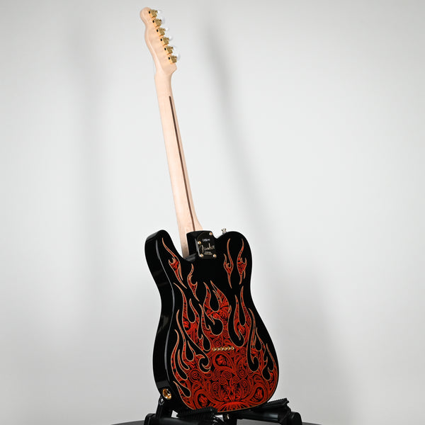 Fender James Burton Telecaster Red Paisley Flames Maple Fingerboard (US22183541)