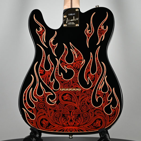 Fender James Burton Telecaster Red Paisley Flames Maple Fingerboard (US22183541)