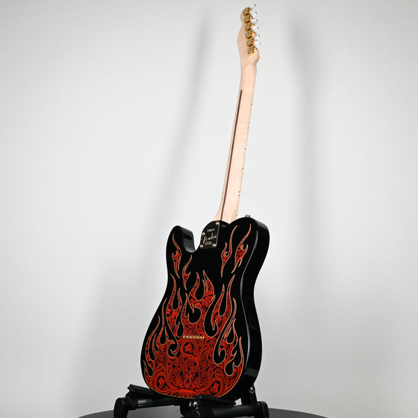 Fender James Burton Telecaster Red Paisley Flames Maple Fingerboard (US22183541)