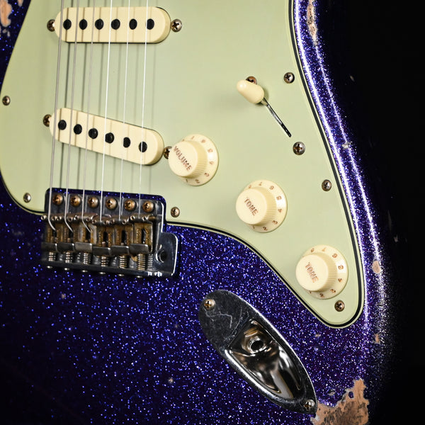 Fender Custom Shop '62 Stratocaster Heavy Relic- Aged Purple Sparkle 2025 (CZ584570)