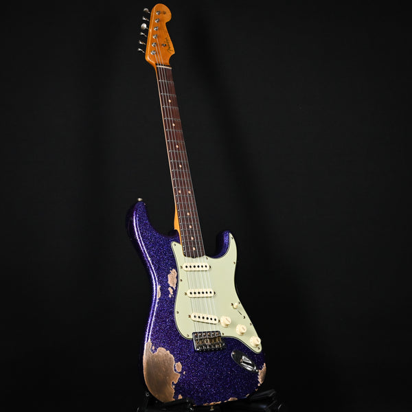 Fender Custom Shop '62 Stratocaster Heavy Relic- Aged Purple Sparkle 2025 (CZ584570)
