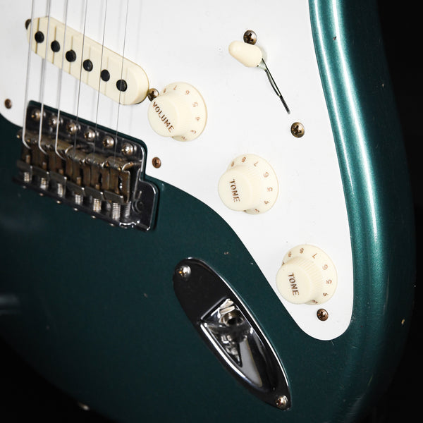 Fender Custom Shop '56 Stratocaster Journeyman Relic Electric Guitar Aged Sherwood Metallic 2024 (CZ574476)