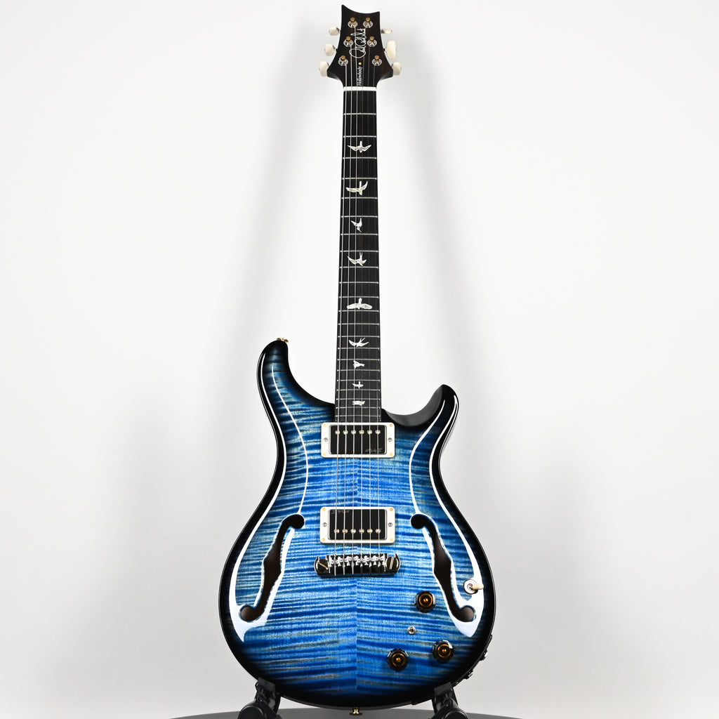 PRS Hollowbody II Piezo w/ 10 Top Electric Guitar- Faded Blue Jean Wraparound Smokeburst 2025 (0416932)