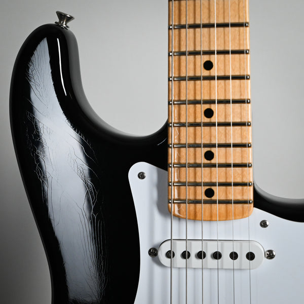 2024 Fender Custom Shop 50'S Stratocaster Lush Closet Classic Masterbuilt David Brown Black 2024 (R135532)