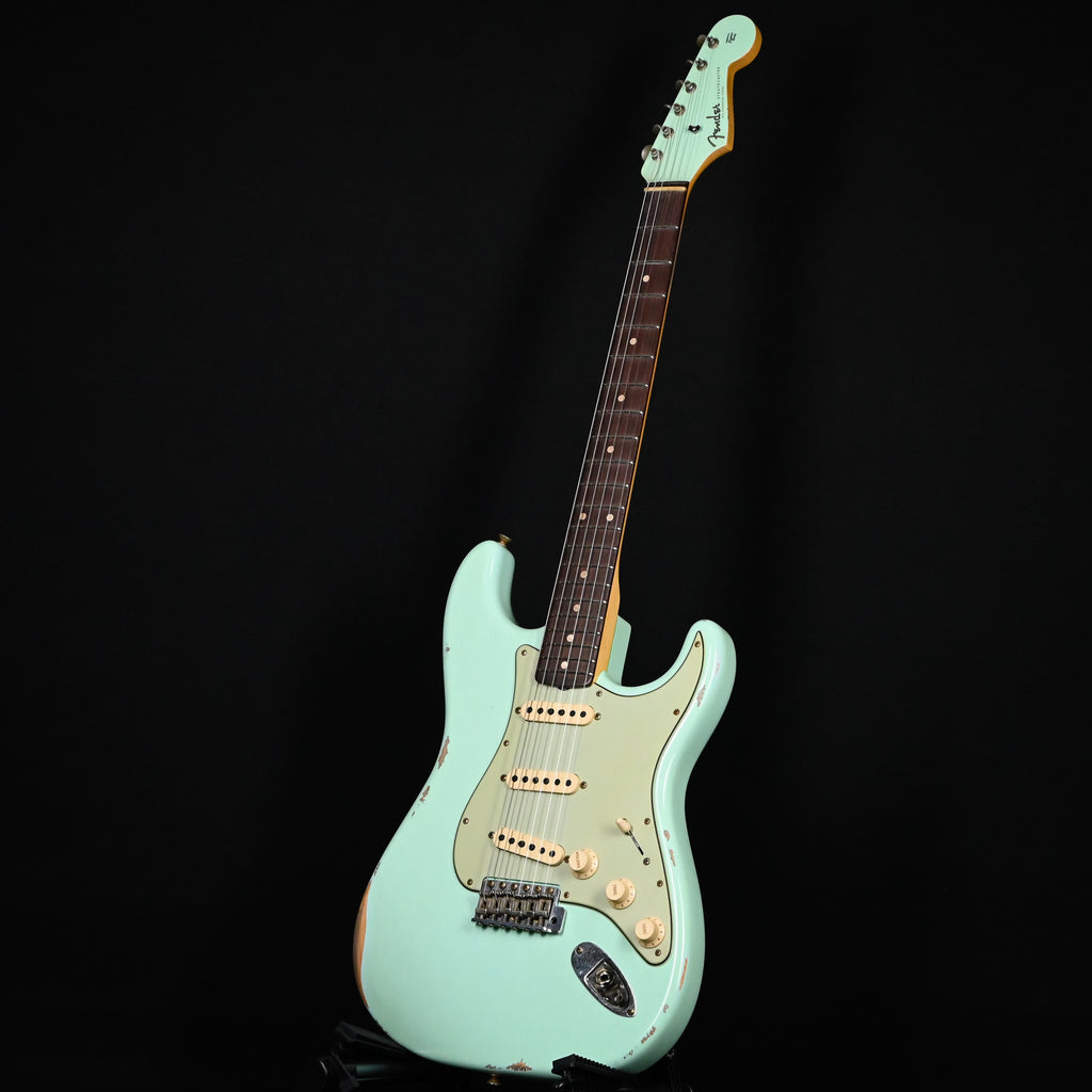 Fender Custom Shop Limited Edition 1960 Stratocaster w/ Painted Headcap, Relic- Aged Surf Green 2026 (CZ586597)