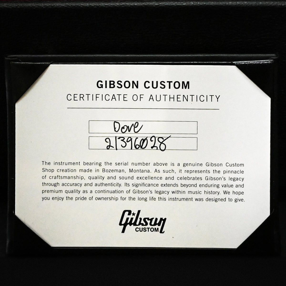 Gibson Custom Dove Anniversary Limited Edition- Cremona Burst 2026 (21396028)