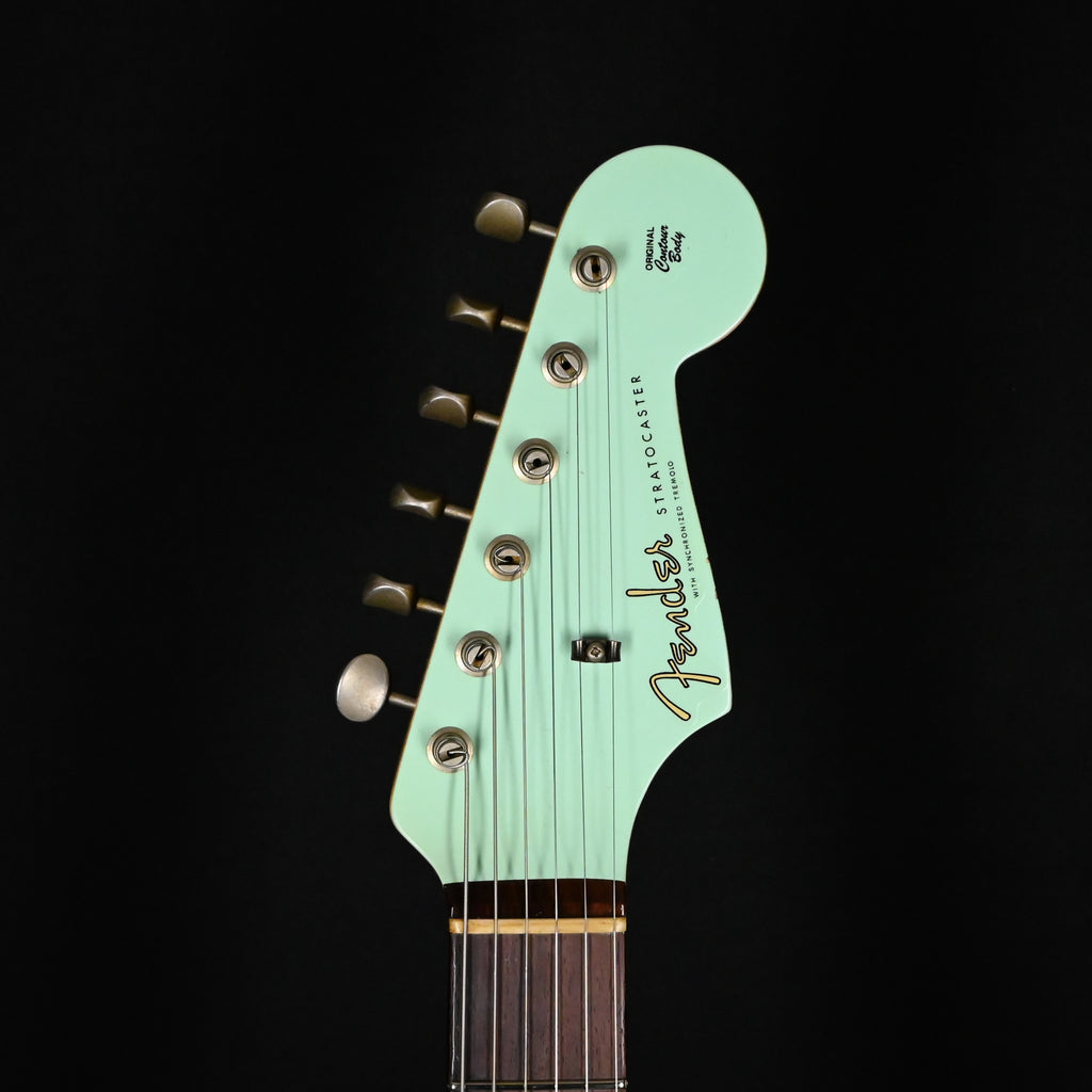 Fender Custom Shop Limited Edition 1960 Stratocaster w/ Painted Headcap, Relic- Aged Surf Green 2026 (CZ586597)