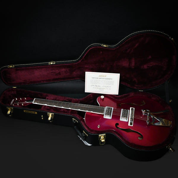 Gretsch G6120T-HR Brian Setzer Signature Hot Rod Hollow Body with Bigsby- Magenta Sparkle (JT23020559)