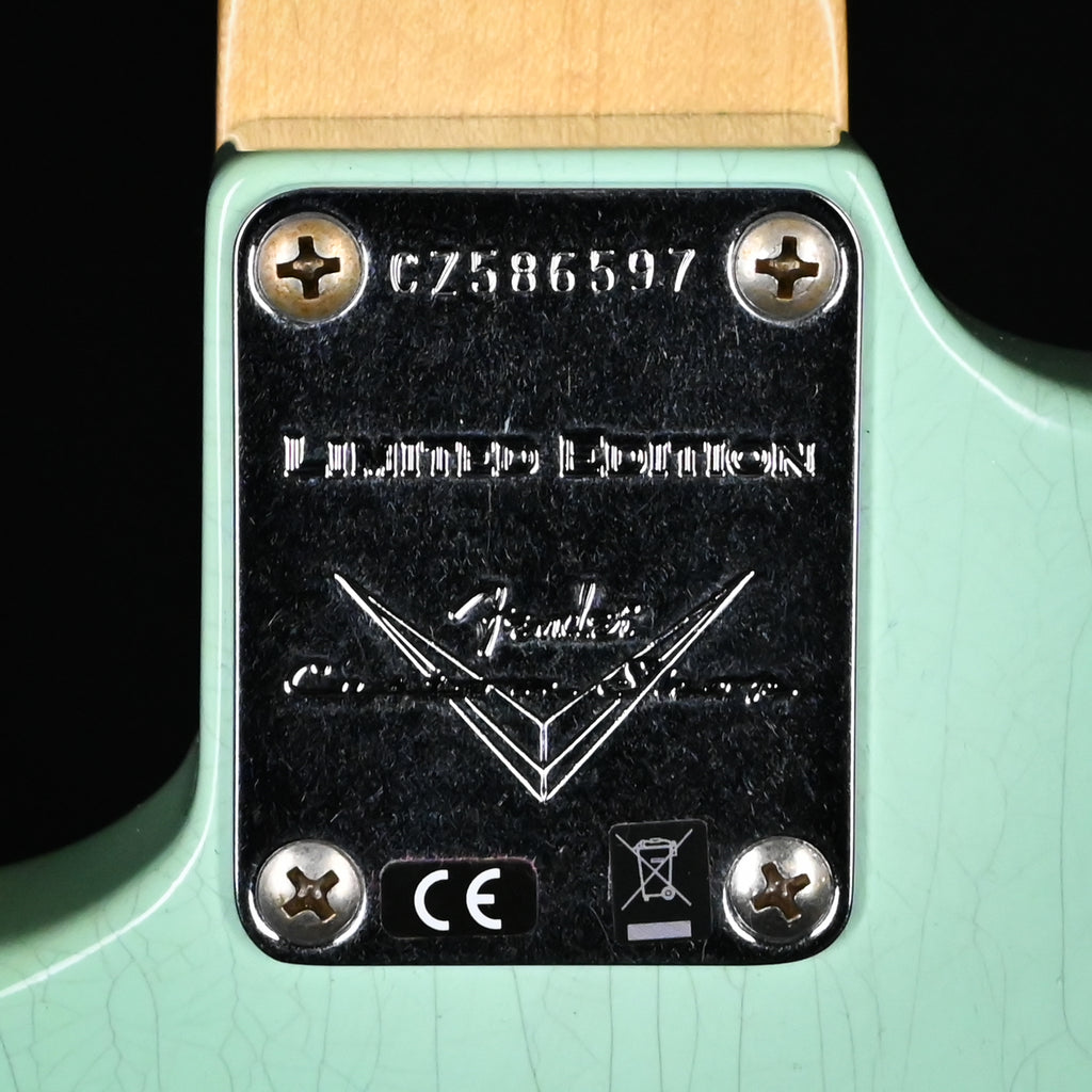 Fender Custom Shop Limited Edition 1960 Stratocaster w/ Painted Headcap, Relic- Aged Surf Green 2026 (CZ586597)
