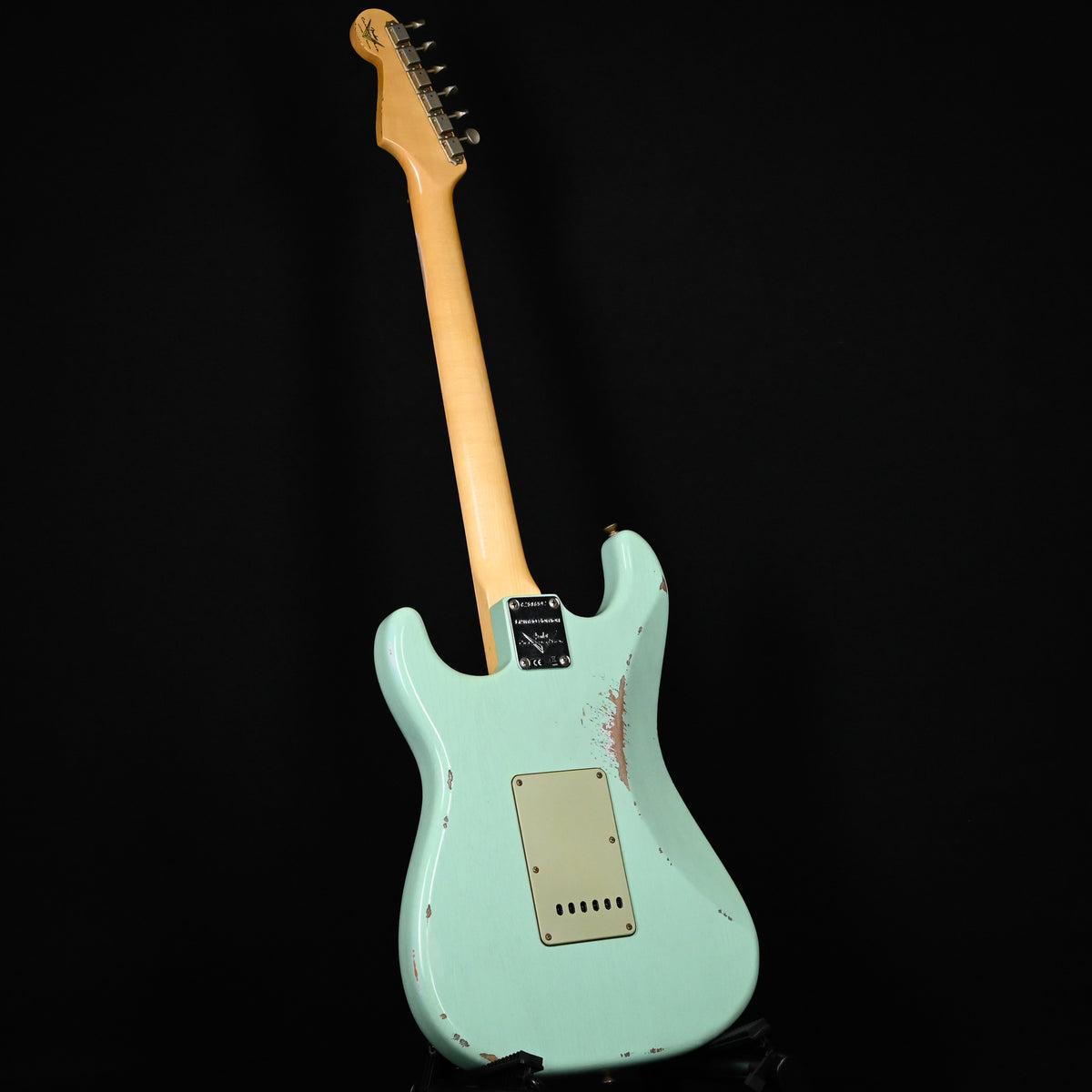 Fender Custom Shop Limited Edition 1960 Stratocaster w/ Painted Headcap, Relic- Aged Surf Green 2026 (CZ586597)