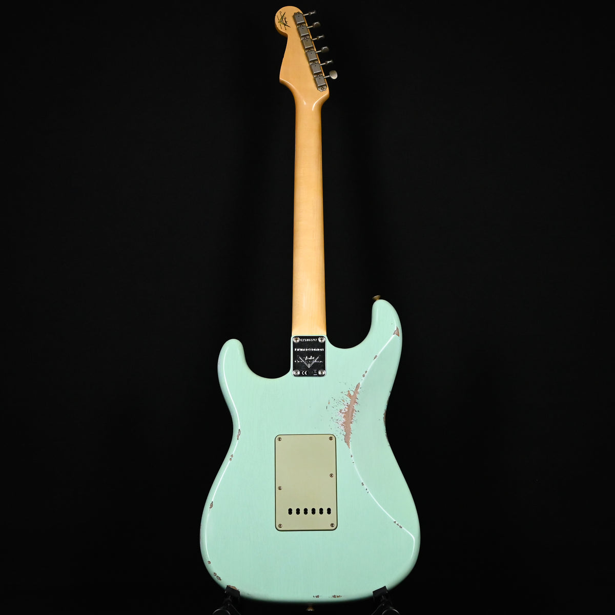 Fender Custom Shop Limited Edition 1960 Stratocaster w/ Painted Headcap, Relic- Aged Surf Green 2026 (CZ586597)