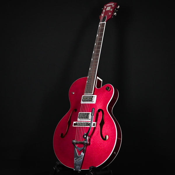 Gretsch G6120T-HR Brian Setzer Signature Hot Rod Hollow Body with Bigsby- Magenta Sparkle (JT23020559)