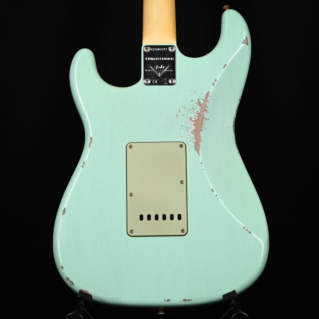 Fender Custom Shop Limited Edition 1960 Stratocaster w/ Painted Headcap, Relic- Aged Surf Green 2026 (CZ586597)