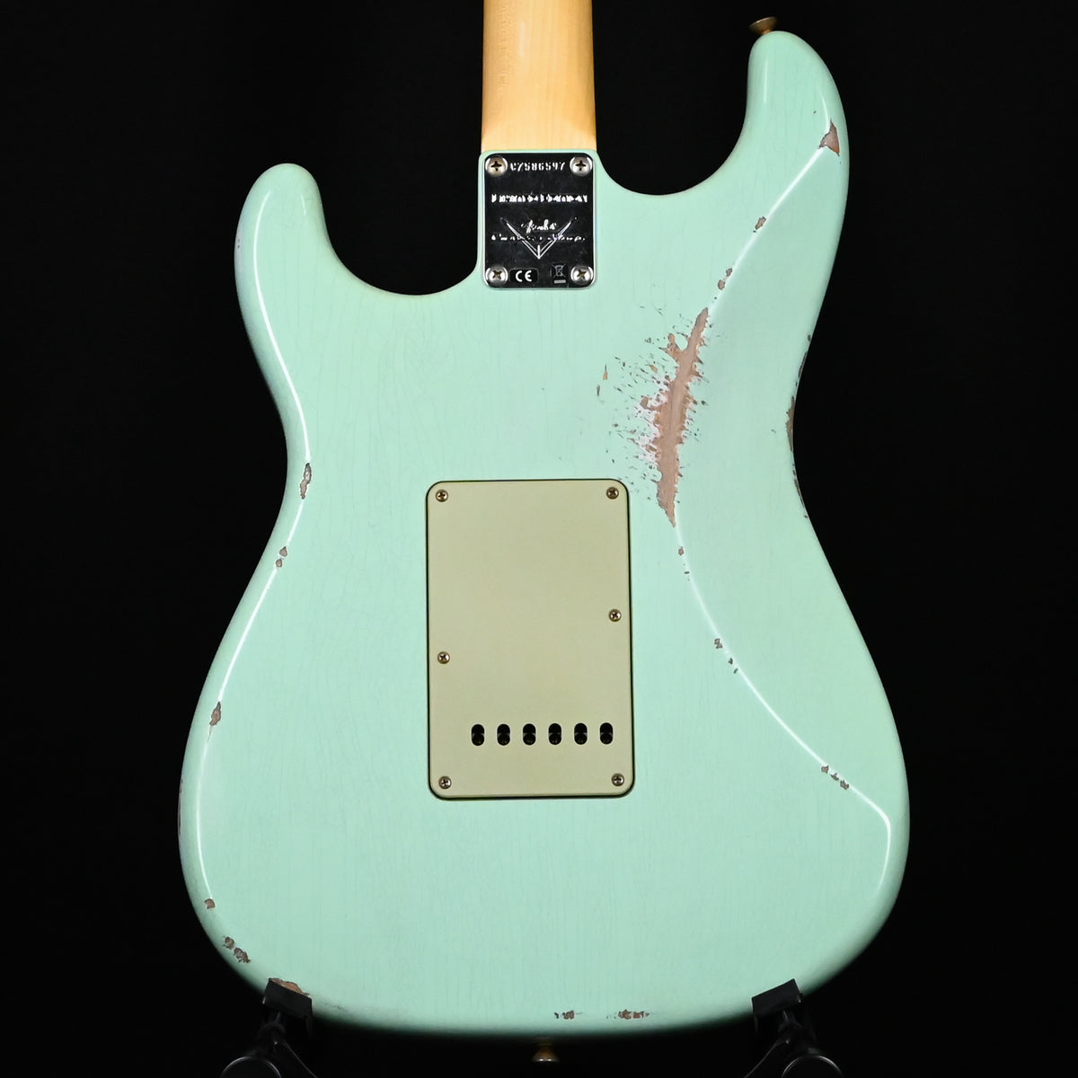 Fender Custom Shop Limited Edition 1960 Stratocaster w/ Painted Headcap, Relic- Aged Surf Green 2026 (CZ586597)
