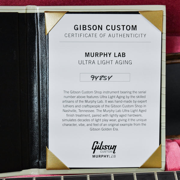 Gibson Custom Murphy Lab 1959 Les Paul Standard Reissue Ultra Light Aged Factory Burst 2024 (94854)