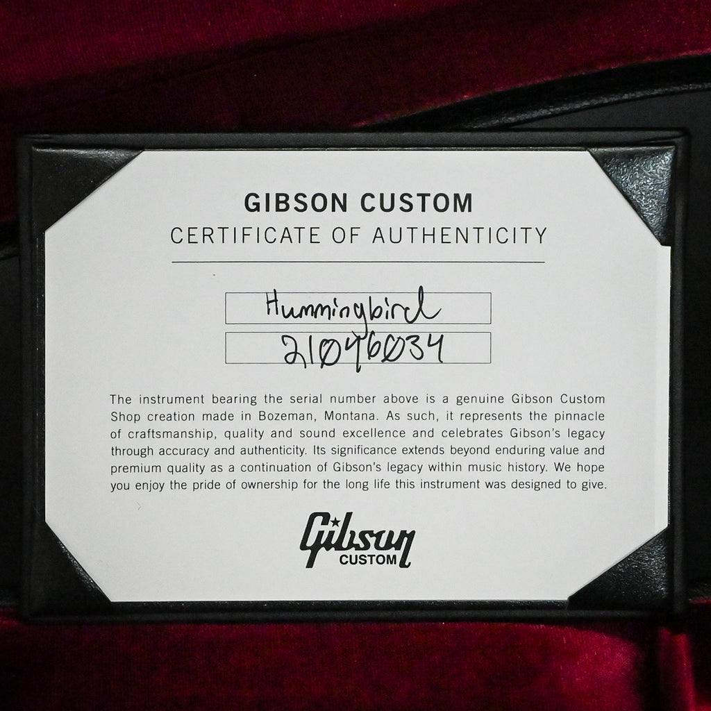 Gibson Custom Hummingbird Anniversary Limited Edition- Cremona Burst 2026 (21046034)