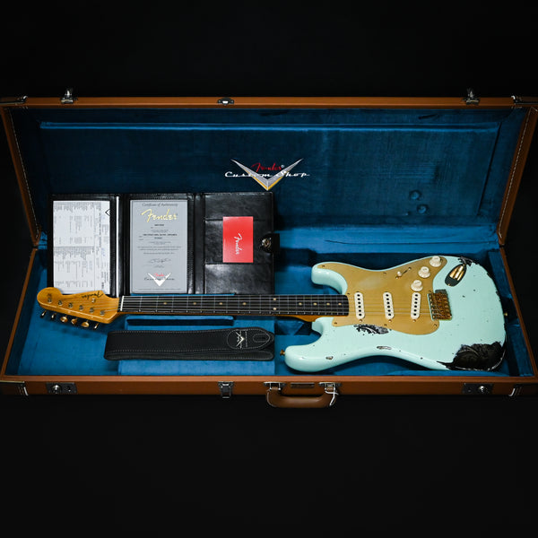 Fender Custom Shop 1962 Stratocaster Heavy Relic w/ Gold Hardware & Josefina Handwound Pickups- Surf Green/ Black Paisley 2025 (R139355)