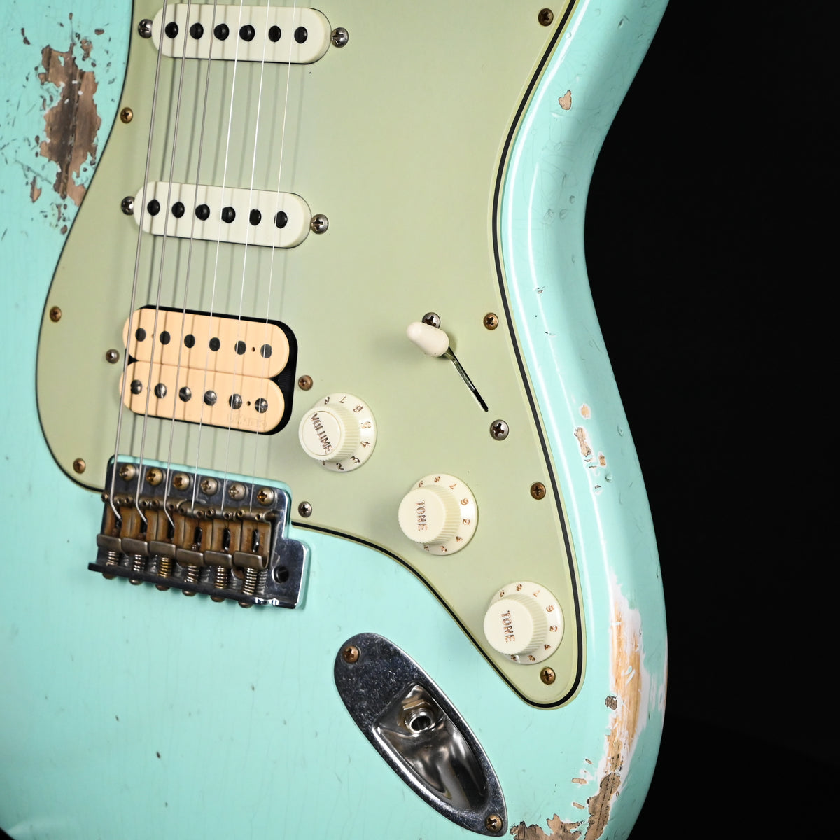 Fender Custom Shop '62 Stratocaster HSS w/ Painted Headcap, Heavy Relic- Surf Green 2026 (R150489)
