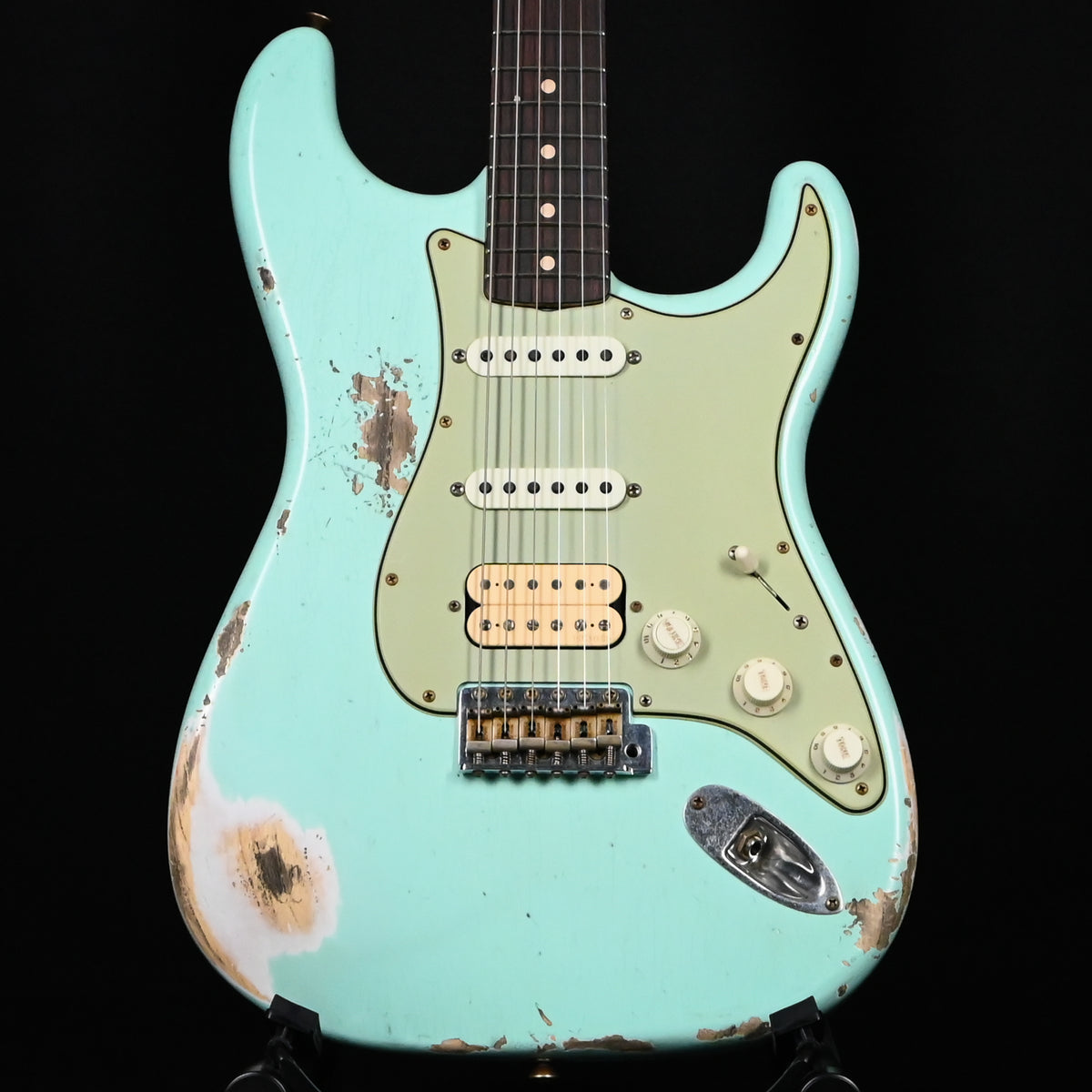 Fender Custom Shop '62 Stratocaster HSS w/ Painted Headcap, Heavy Relic- Surf Green 2026 (R150489)