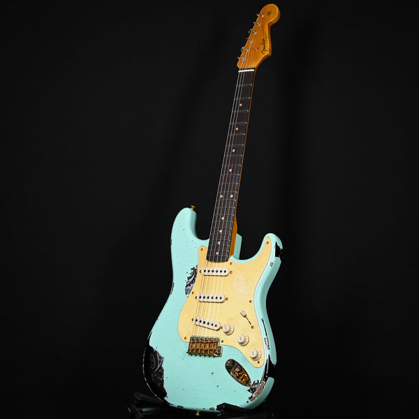 Fender Custom Shop 1962 Stratocaster Heavy Relic w/ Gold Hardware & Josefina Handwound Pickups- Surf Green/ Black Paisley 2025 (R139355)
