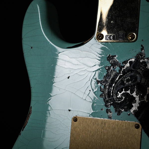 Fender Custom Shop 1962 Stratocaster Heavy Relic w/ Gold Hardware & Josefina Handwound Pickups- Surf Green/ Black Paisley 2025 (R139355)