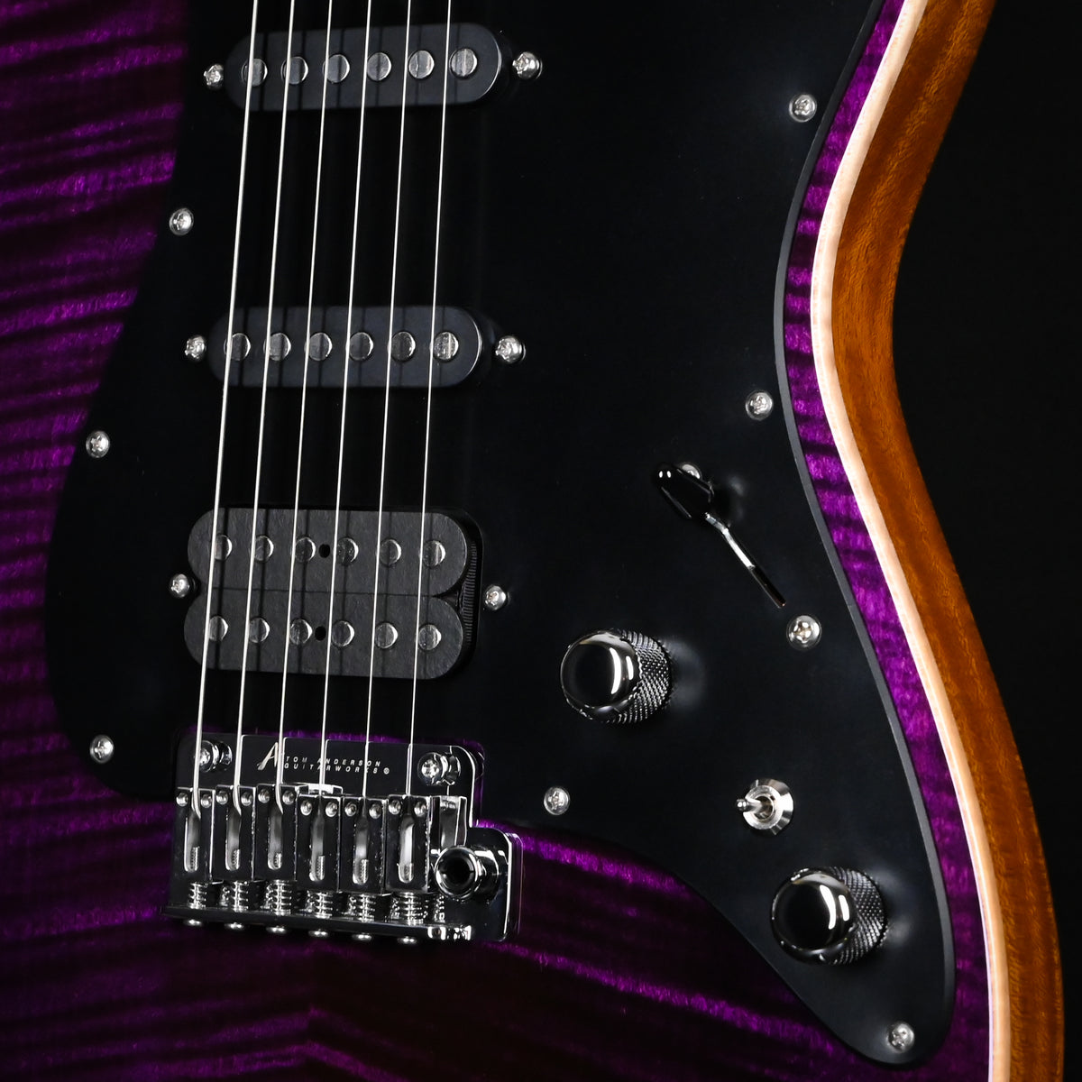 Tom Anderson Custom Drop Top Classic Electric Guitar- Transparent Purple w/ Binding 2026 (08-13-26N)