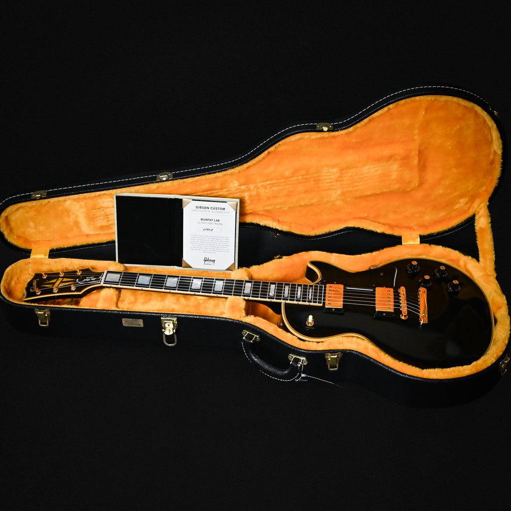 Gibson Custom 1968 Les Paul Custom Reissue Murphy Lab Ultra Light Aged- Ebony 2026 (604418)
