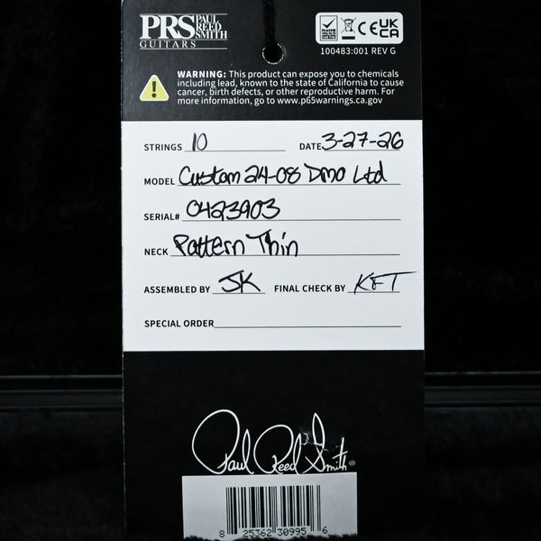 PRS Custom 24-08 w/ 10-Top, Flame Maple Neck, & DMO Pickups Electric Guitar- Custom Color 2026 (0423903)
