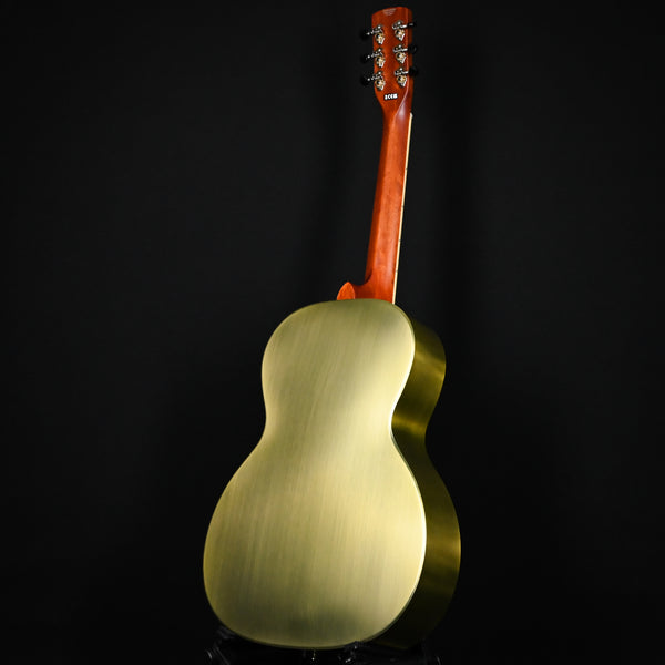 Gretsch G9202 Honey Dipper Special Round-Neck Brass Body Resonator Guitar- Bell Bronze (CAXR246004)