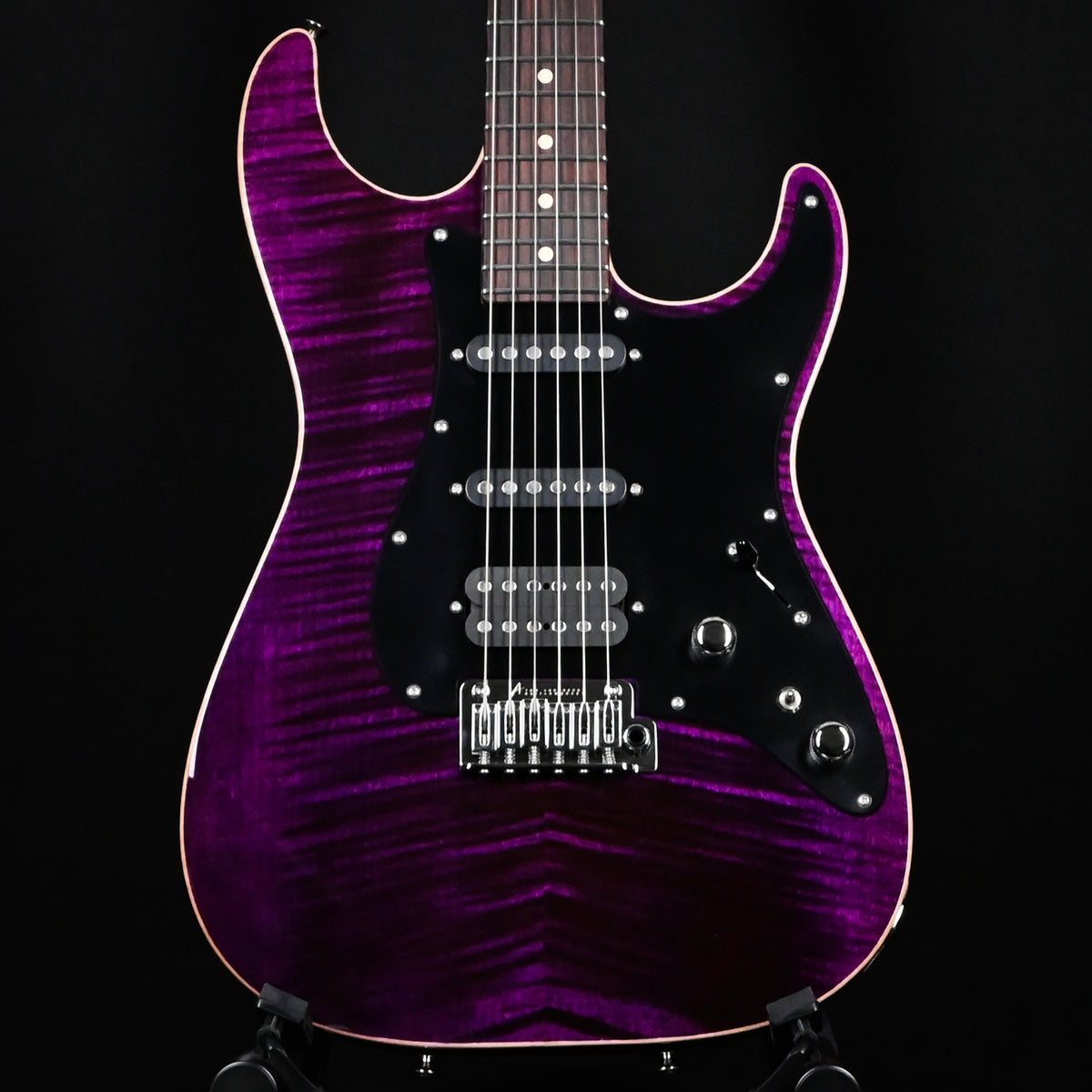 Tom Anderson Custom Drop Top Classic Electric Guitar- Transparent Purple w/ Binding 2026 (08-13-26N)
