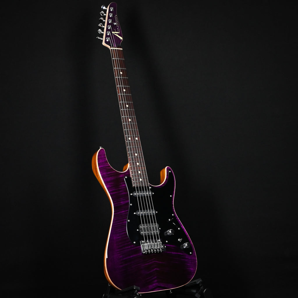Tom Anderson Custom Drop Top Classic Electric Guitar- Transparent Purple w/ Binding 2026 (08-13-26N)