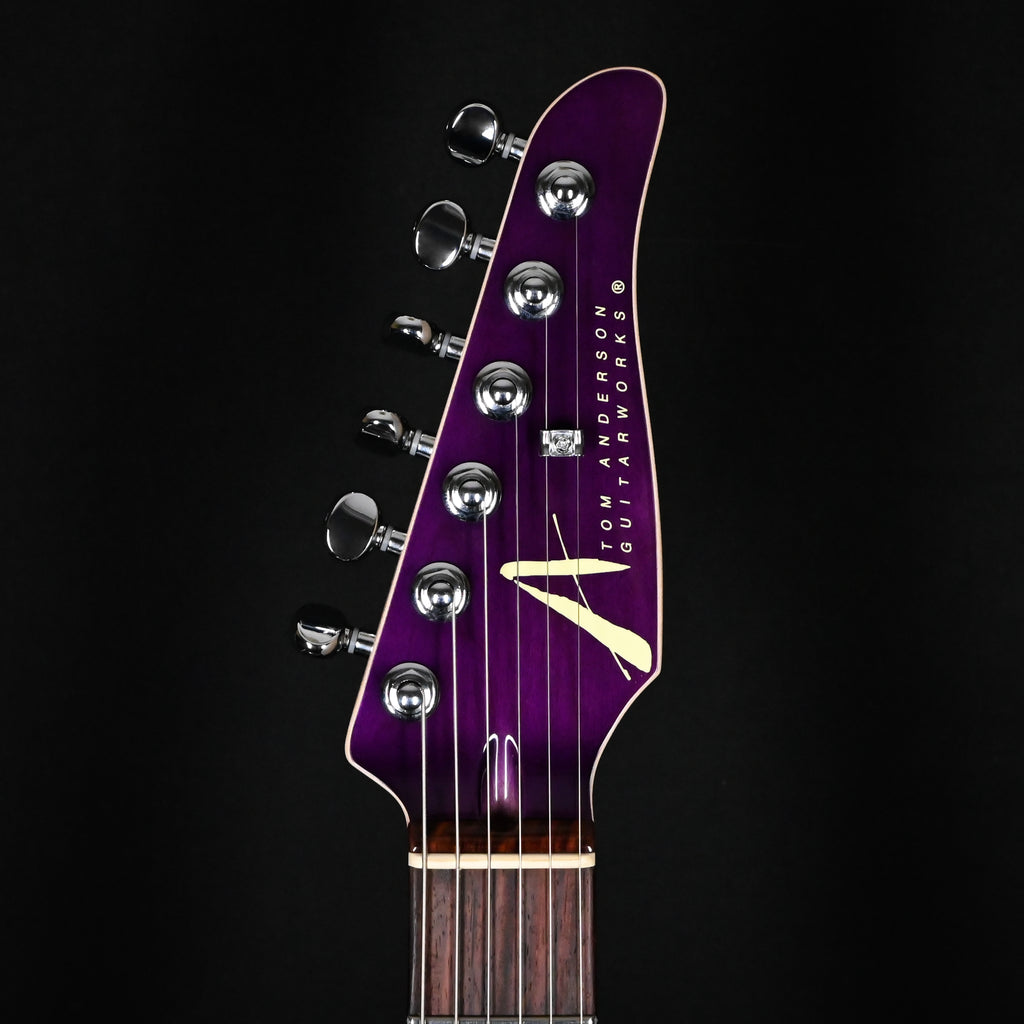 Tom Anderson Custom Drop Top Classic Electric Guitar- Transparent Purple w/ Binding 2026 (08-13-26N)