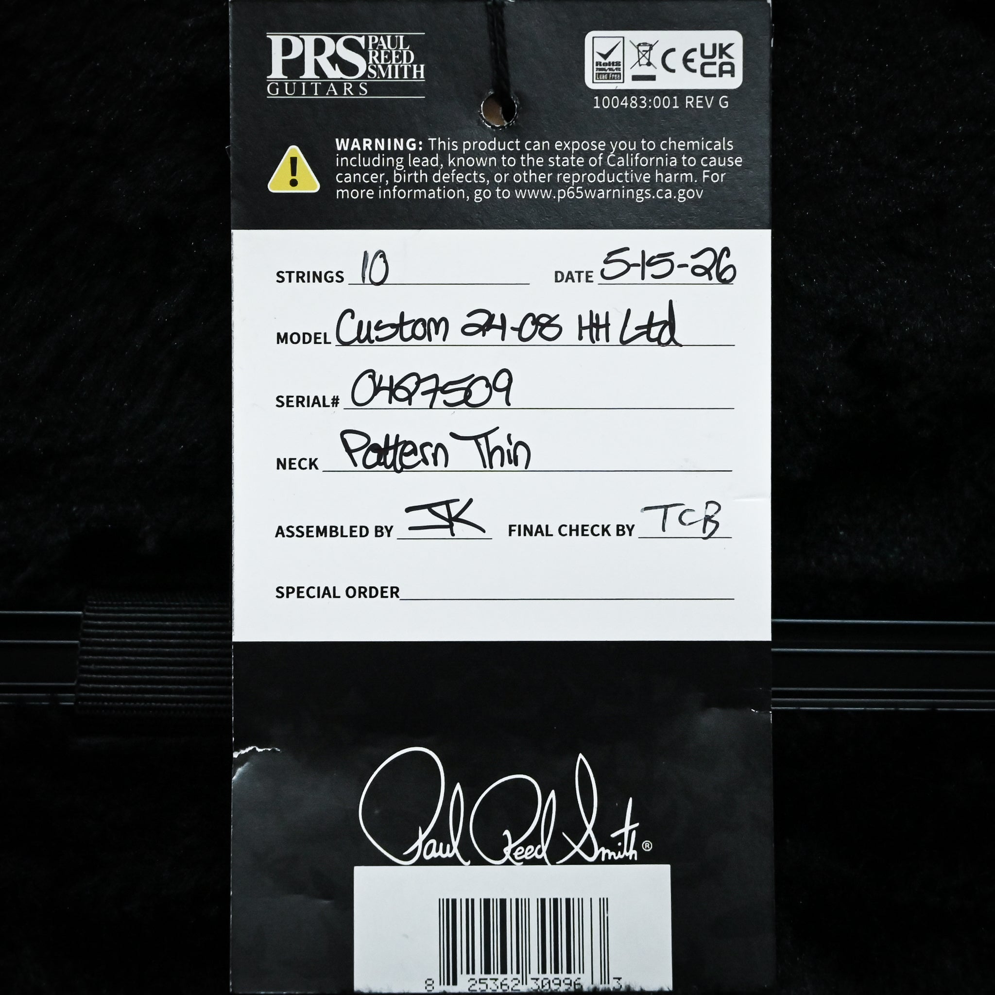 PRS Custom 24-08 Limited Edition Private Stock Color- Sprayer's Choice 2026 (0427509)