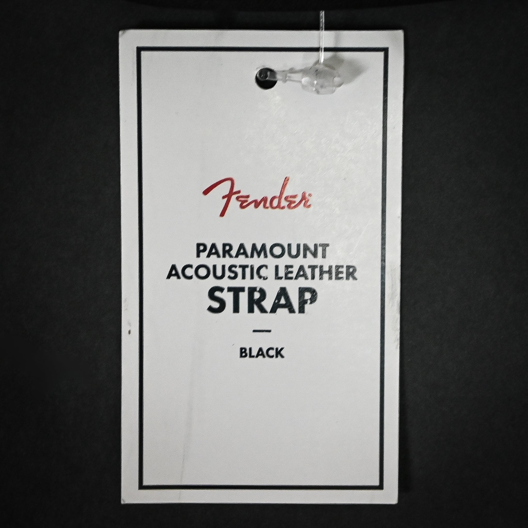 Fender Paramount Acoustic Leather Strap - Black