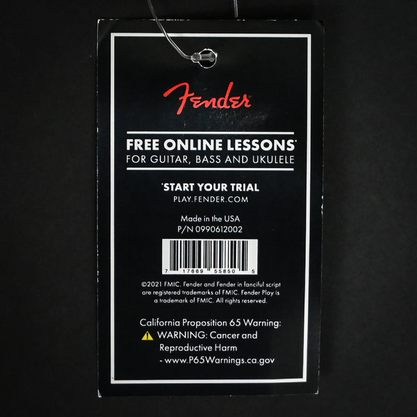 Fender Paramount Acoustic Leather Strap - Black