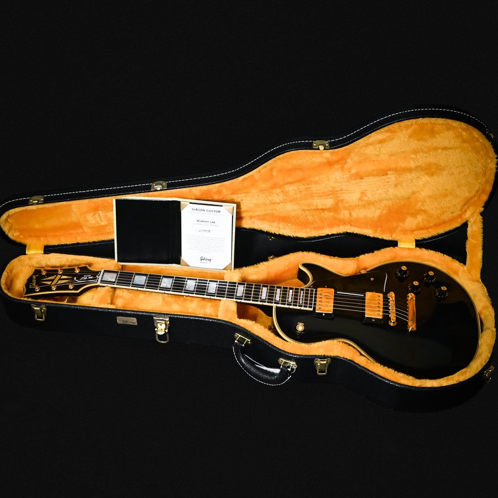 Gibson Custom 1968 Les Paul Custom Reissue Murphy Lab Ultra Light Aged- Ebony 2026 (603938)